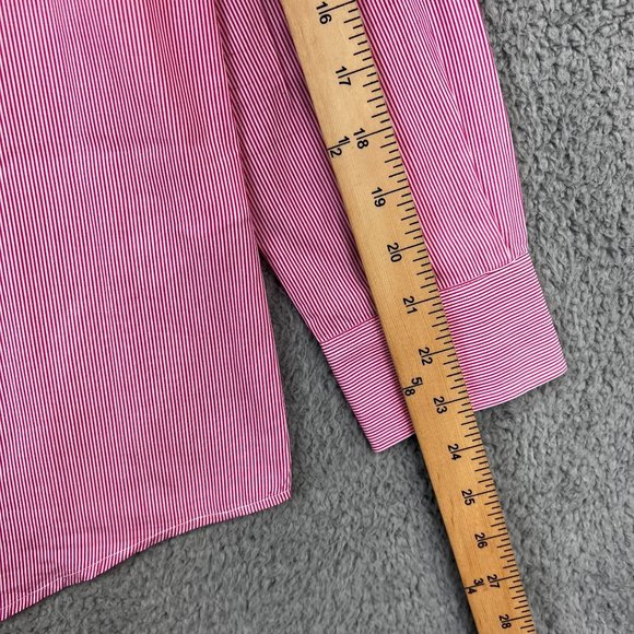 VINEYARD VINES Women Pink Check Button Down Shirt 100% Cotton Size 8 - Picture 5 of 9